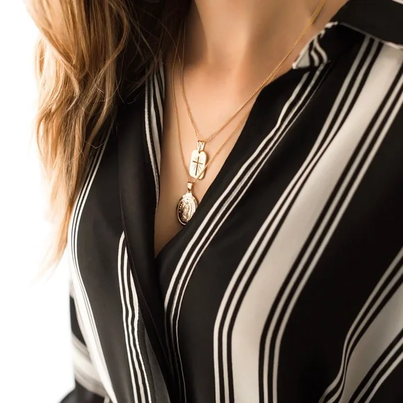 Gold Cross Necklace - Picture 4 of 8